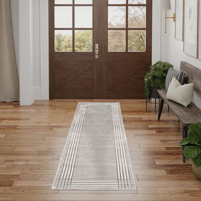 The Rug Corner Nourison Home Nourison Home - Desire Grey/Silver Area Rug DSR01
