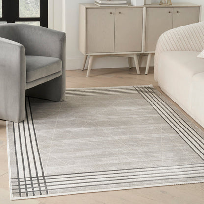 The Rug Corner Nourison Home Nourison Home - Desire Grey/Silver Area Rug DSR01