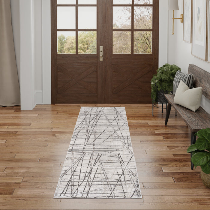 The Rug Corner Nourison Home Nourison Home - Desire Grey/Silver Area Rug DSR03