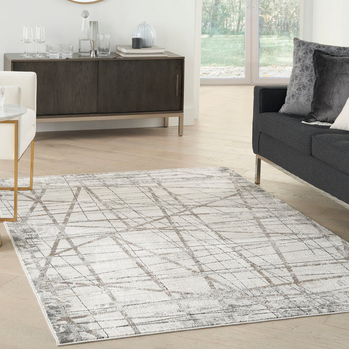 The Rug Corner Nourison Home Nourison Home - Desire Grey/Silver Area Rug DSR03