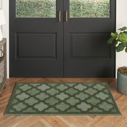 The Rug Corner Nourison Home Easy Care NES01 GREEN Area Rugs