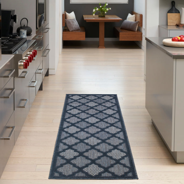 The Rug Corner Nourison Home Nourison Home - Easy Care Navy/Blue Area Rug NES01