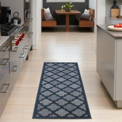 The Rug Corner Nourison Home Nourison Home - Easy Care Navy/Blue Area Rug NES01