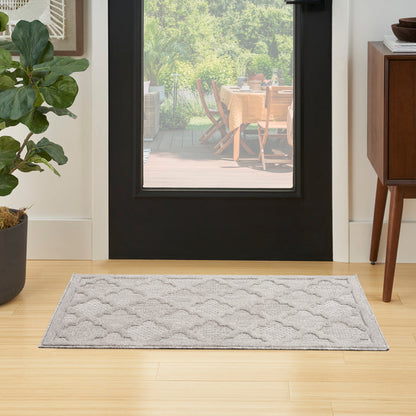 The Rug Corner Nourison Home Nourison Home - Easy Care Silver/Green Area Rug NES01