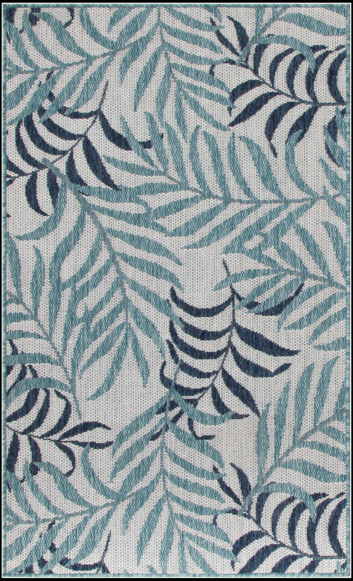 The Rug Corner Nourison Home Garden Oasis GOA01 BLUE Area Rugs
