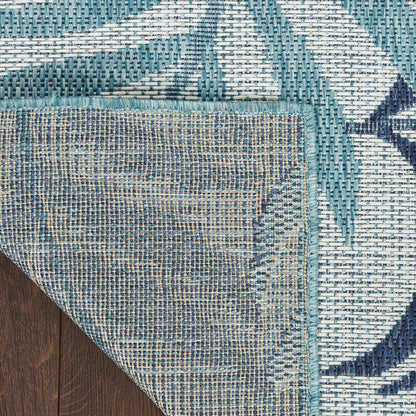 The Rug Corner Nourison Home Garden Oasis GOA01 BLUE Area Rugs