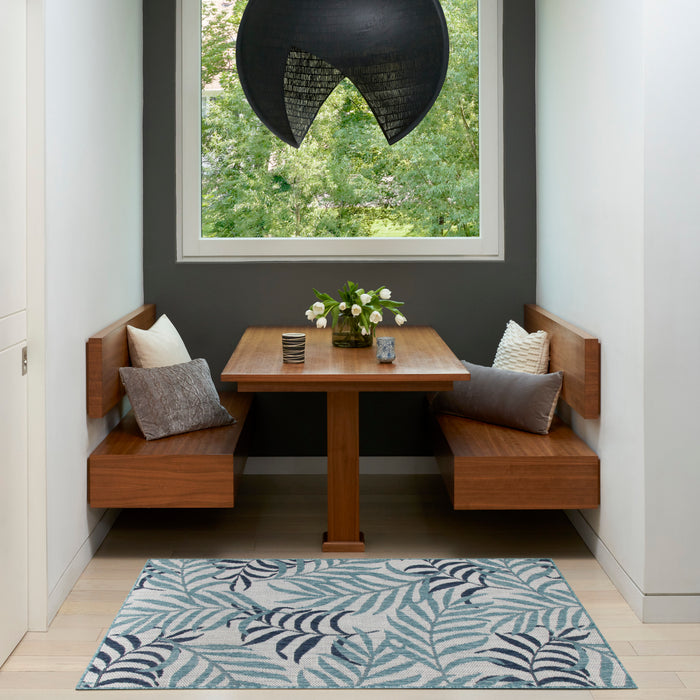 The Rug Corner Nourison Home Garden Oasis GOA01 BLUE Area Rugs