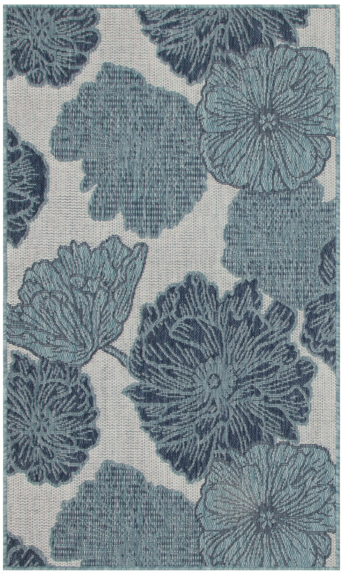 The Rug Corner Nourison Home Garden Oasis GOA04 BLUE Area Rugs