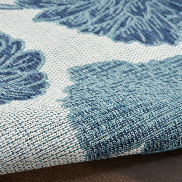 The Rug Corner Nourison Home Garden Oasis GOA04 BLUE Area Rugs