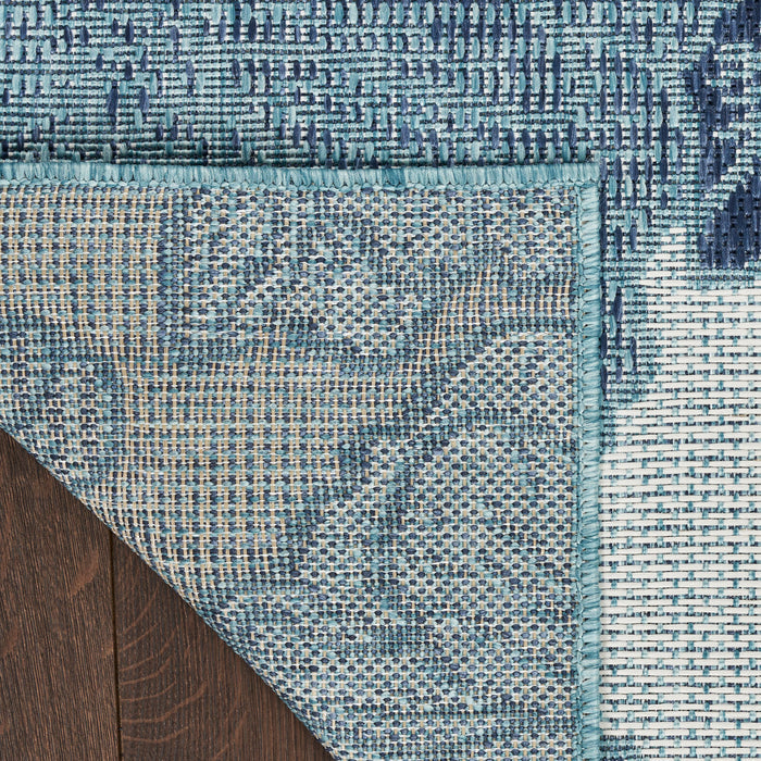The Rug Corner Nourison Home Garden Oasis GOA04 BLUE Area Rugs