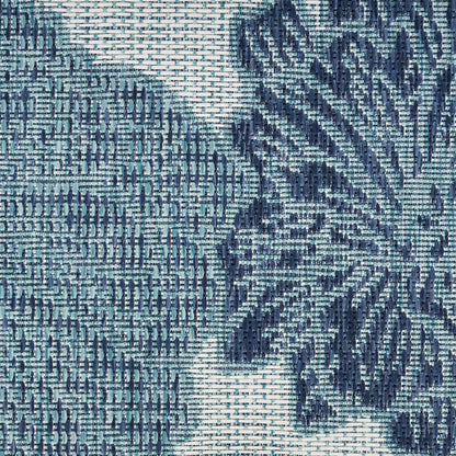 The Rug Corner Nourison Home Garden Oasis GOA04 BLUE Area Rugs