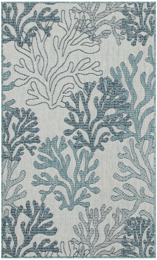 The Rug Corner Nourison Home Garden Oasis GOA05 BLUE Area Rugs