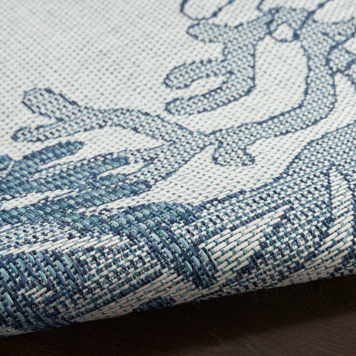 The Rug Corner Nourison Home Garden Oasis GOA05 BLUE Area Rugs