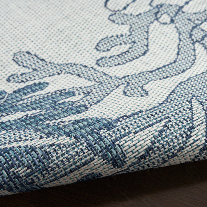 The Rug Corner Nourison Home Garden Oasis GOA05 BLUE Area Rugs