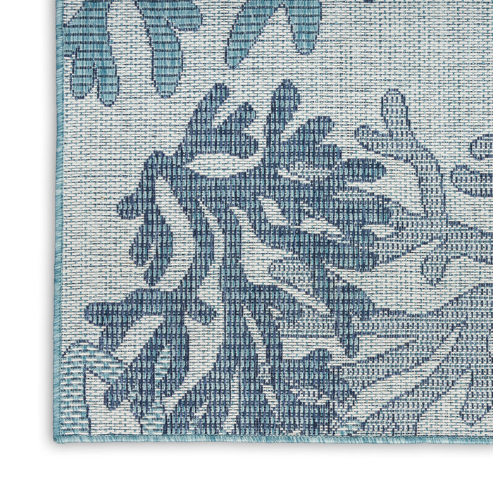 The Rug Corner Nourison Home Garden Oasis GOA05 BLUE Area Rugs