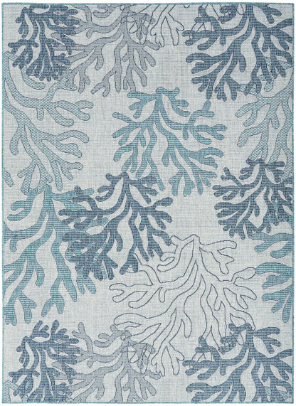 The Rug Corner Nourison Home Garden Oasis GOA05 BLUE Area Rugs