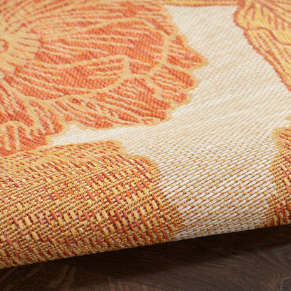 The Rug Corner Nourison Home Nourison Home - Garden Oasis Coral Area Rug GOA04
