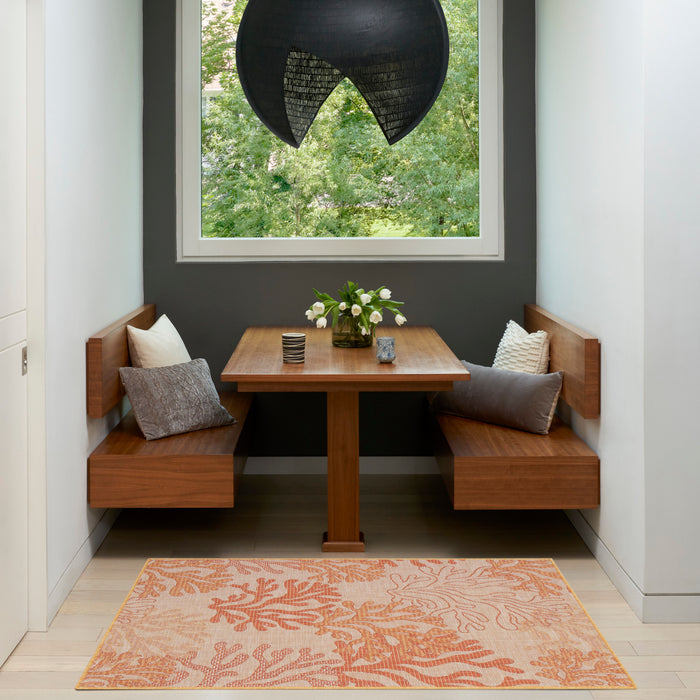 The Rug Corner Nourison Home Nourison Home - Garden Oasis Coral Area Rug GOA05