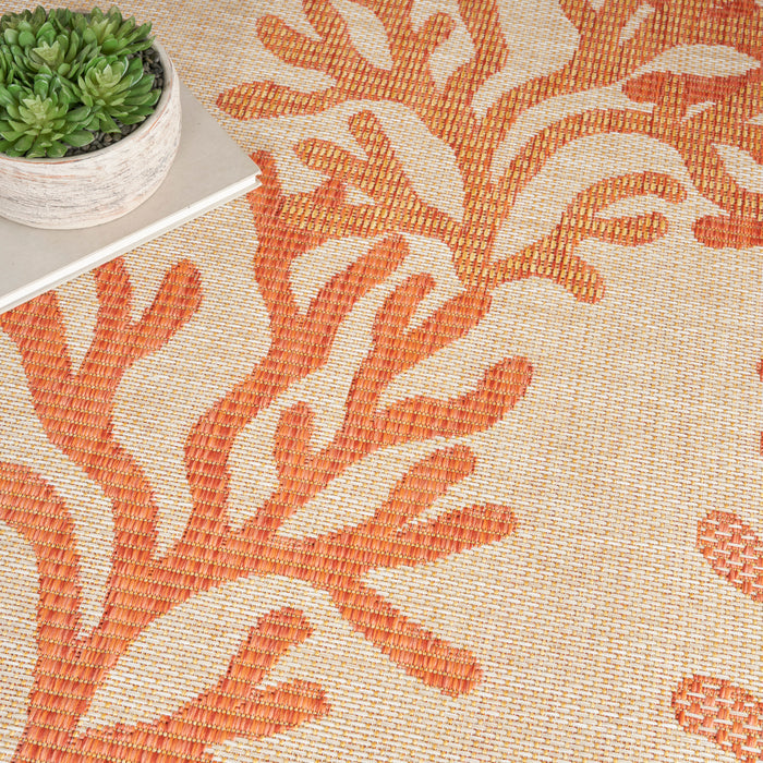 The Rug Corner Nourison Home Nourison Home - Garden Oasis Coral Area Rug GOA05