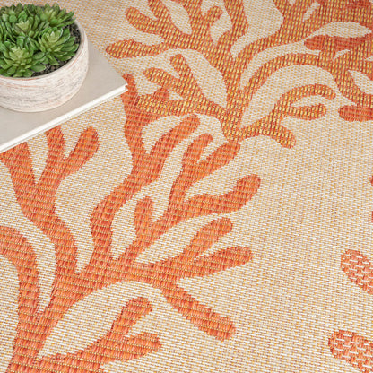 The Rug Corner Nourison Home Nourison Home - Garden Oasis Coral Area Rug GOA05