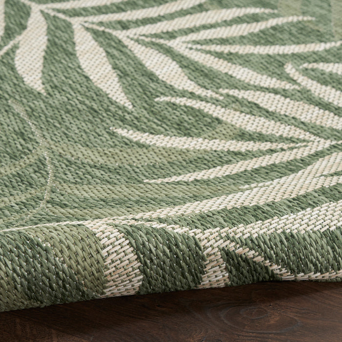 The Rug Corner Nourison Home Garden Oasis GOA01 GRNIV Area Rugs