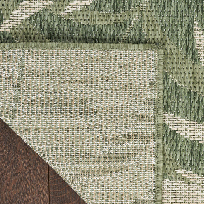 The Rug Corner Nourison Home Garden Oasis GOA01 GRNIV Area Rugs