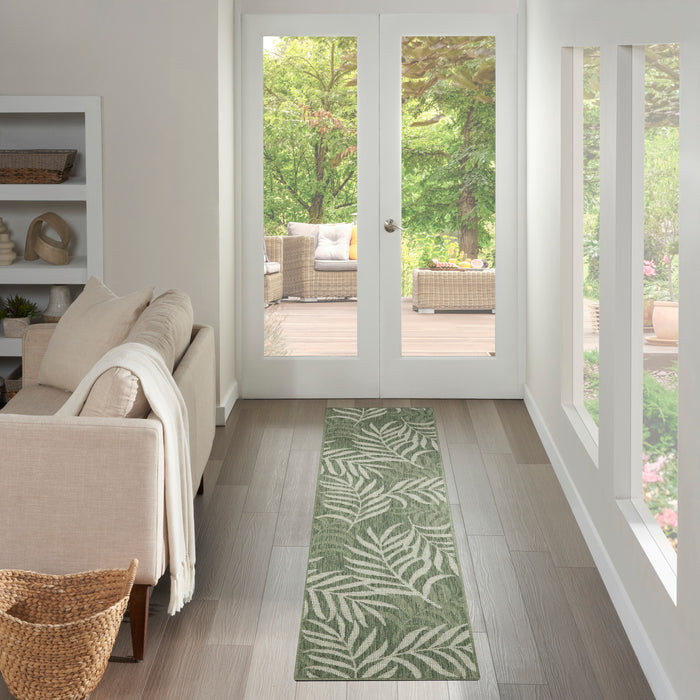 The Rug Corner Nourison Home Garden Oasis GOA01 GRNIV Area Rugs