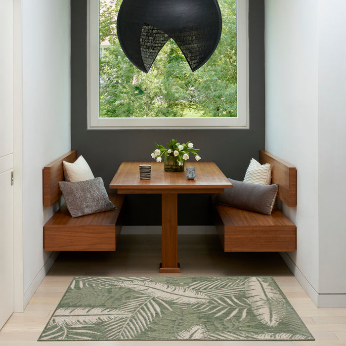 The Rug Corner Nourison Home Nourison Home - Garden Oasis Green/Ivory Area Rug GOA02