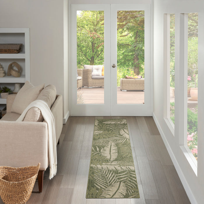 The Rug Corner Nourison Home Nourison Home - Garden Oasis Green/Ivory Area Rug GOA02