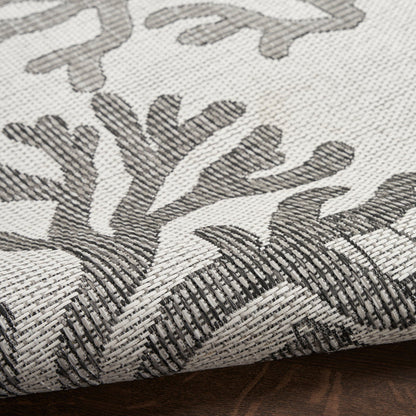 The Rug Corner Nourison Home Garden Oasis GOA05 GREY Area Rugs