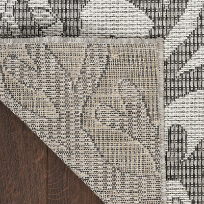 The Rug Corner Nourison Home Garden Oasis GOA05 GREY Area Rugs