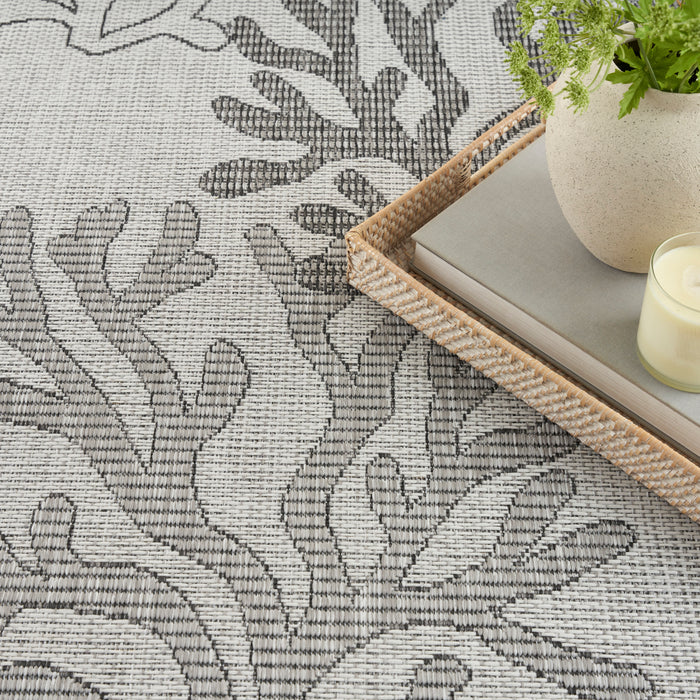 The Rug Corner Nourison Home Garden Oasis GOA05 GREY Area Rugs