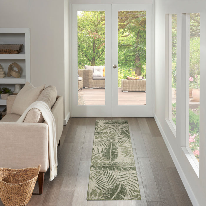 The Rug Corner Nourison Home Nourison Home - Garden Oasis Ivory/Green Area Rug GOA02