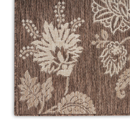 The Rug Corner Nourison Home Garden Oasis GOA03 MOCHA Area Rugs