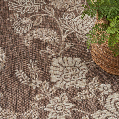 The Rug Corner Nourison Home Garden Oasis GOA03 MOCHA Area Rugs