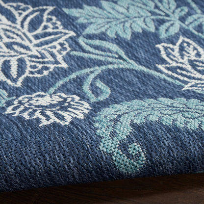 The Rug Corner Nourison Home Nourison Home - Garden Oasis Navy Area Rug GOA03