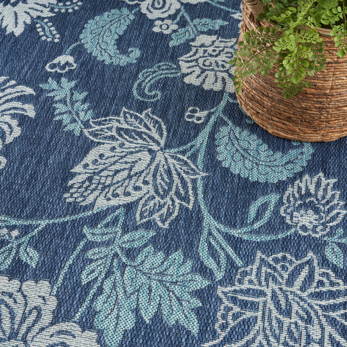 The Rug Corner Nourison Home Nourison Home - Garden Oasis Navy Area Rug GOA03