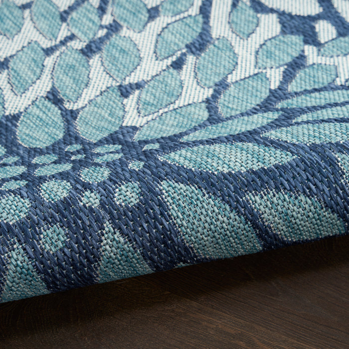 The Rug Corner Nourison Home Garden Oasis GOA06 NAVY Area Rugs