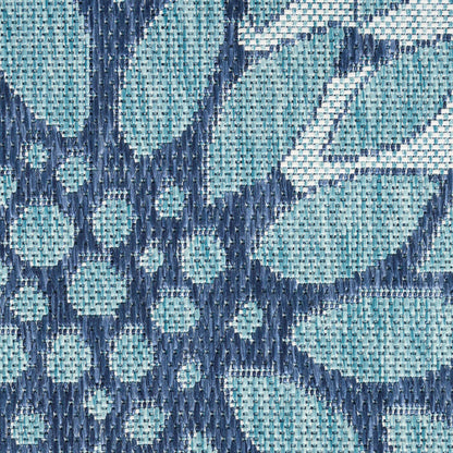 The Rug Corner Nourison Home Garden Oasis GOA06 NAVY Area Rugs