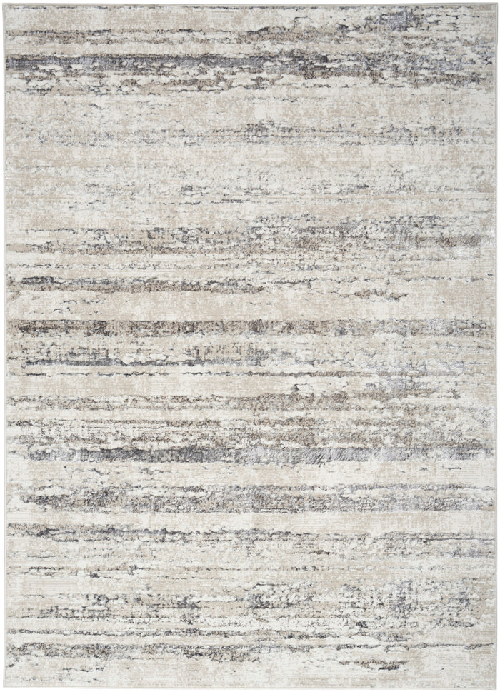 The Rug Corner Nourison Home Nourison Home - Glitz Cream/Grey Area Rug GLZ10