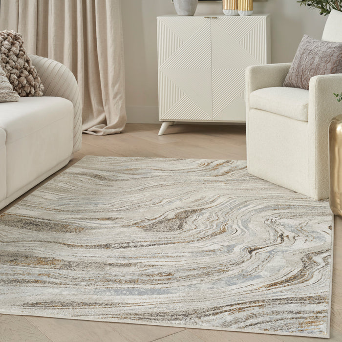 The Rug Corner Nourison Home Glitz GLZ22 GRYGD Area Rugs