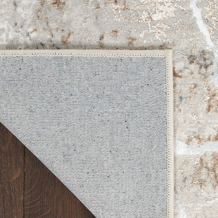 The Rug Corner Nourison Home Glitz GLZ23 GRYMT Area Rugs