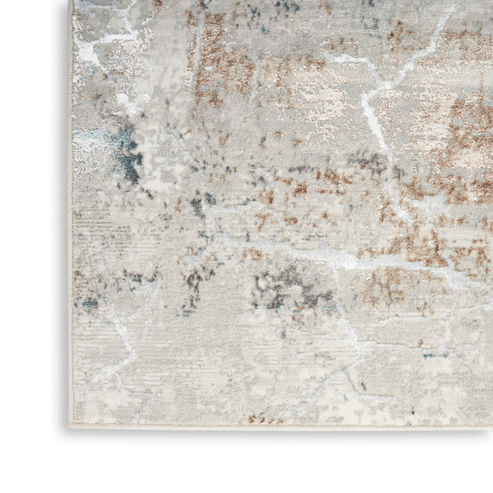 The Rug Corner Nourison Home Glitz GLZ23 GRYMT Area Rugs