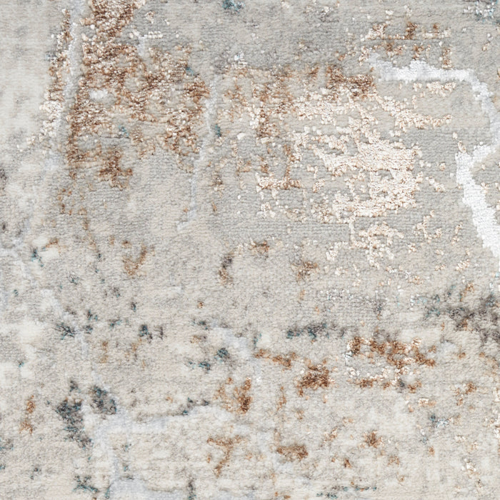The Rug Corner Nourison Home Glitz GLZ23 GRYMT Area Rugs