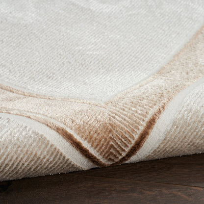 The Rug Corner Nourison Home Nourison Home - Glitz Ivory/Cream Area Rug GLZ08