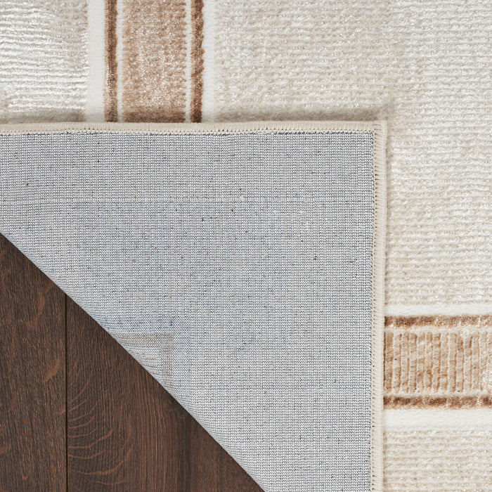 The Rug Corner Nourison Home Nourison Home - Glitz Ivory/Cream Area Rug GLZ08