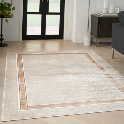The Rug Corner Nourison Home Nourison Home - Glitz Ivory/Cream Area Rug GLZ08