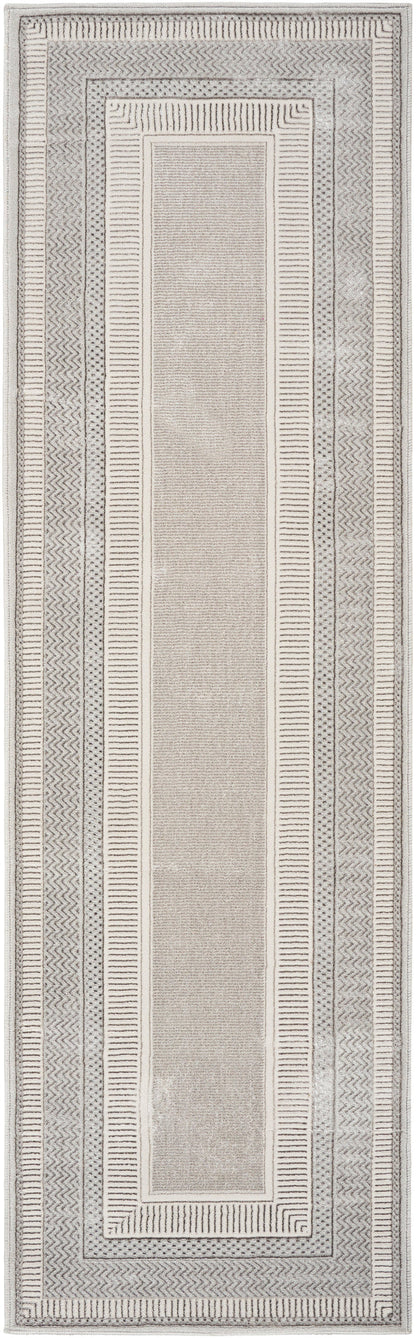 The Rug Corner Nourison Home Glitz GLZ07 SILVR Area Rugs