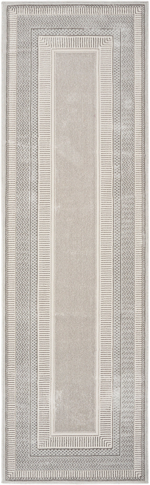The Rug Corner Nourison Home Glitz GLZ07 SILVR Area Rugs