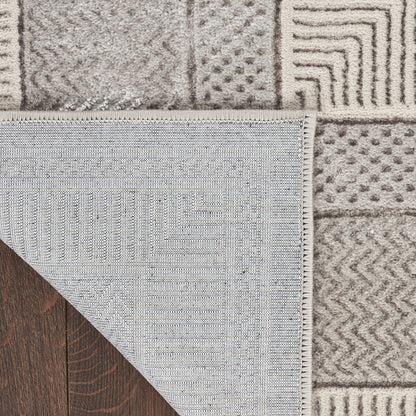 The Rug Corner Nourison Home Glitz GLZ07 SILVR Area Rugs